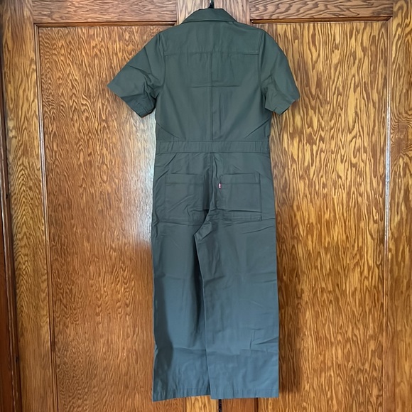 Levi's Short Sleeve Boilersuit Free People Army Green NWT - Picture 9 of 15